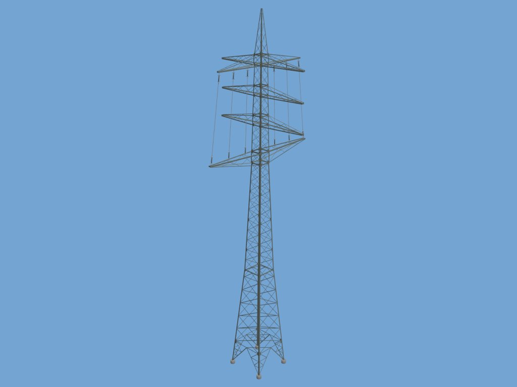 AbzweigMast 110kV 74M 3Tr 2Q 26m