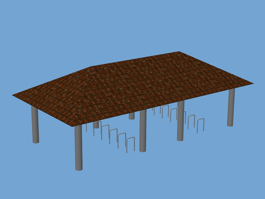 Fahrraddach Leingarten Bf