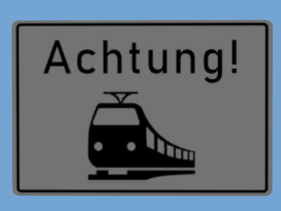 Achtung Zug beids