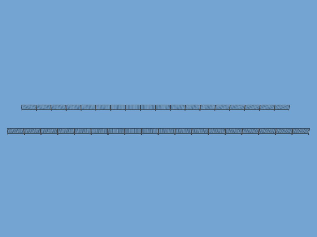 Gelaender HT 36x7.5m dunkelgrau