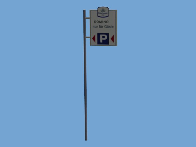 MBHM Domino Schild Parkplatz