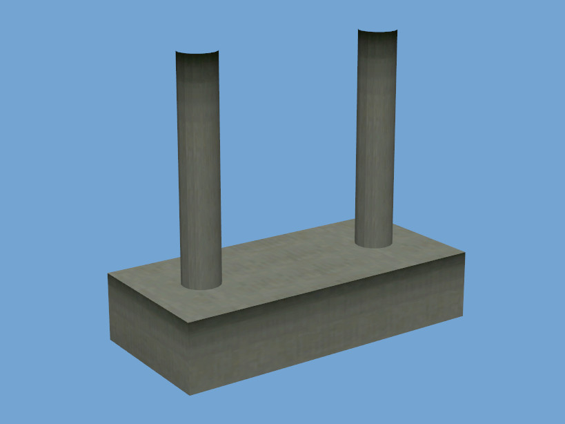 Fundament Pfeiler 2x 6m