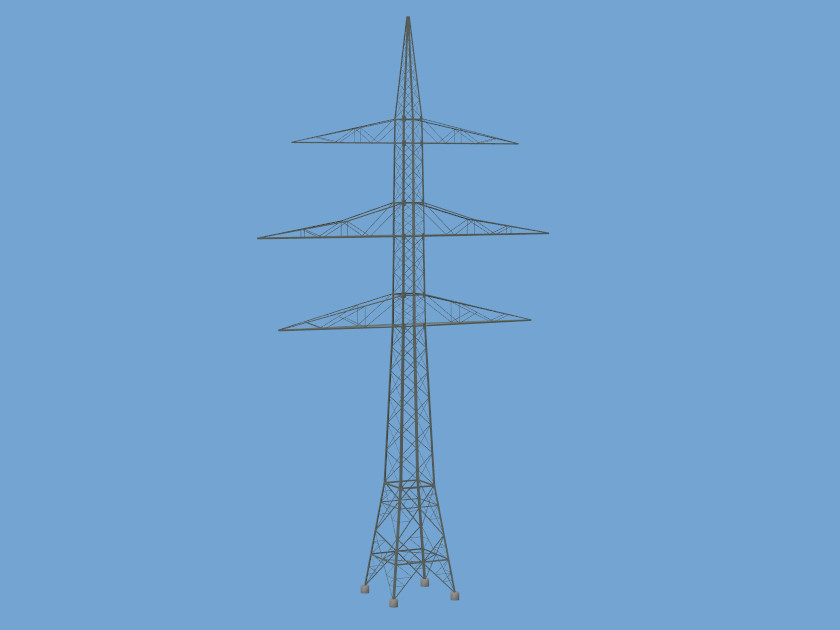 Abspannmast 71m 40m 3Tr