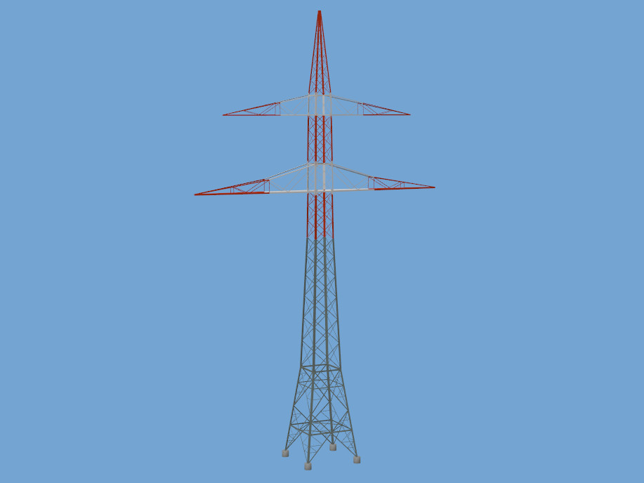 Abspannmast RW 67m 40m 2Tr