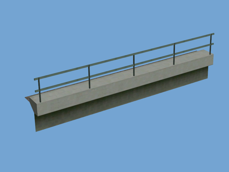 Betonbruecke einseitig 10m
