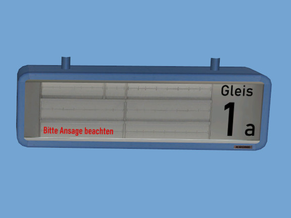 Fallblatt Krone 3Zeilen Gleis 1a