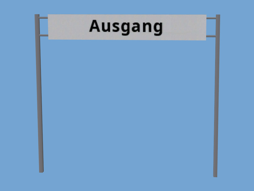 Schild Ausgang