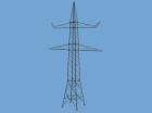 Mast 380kV 54m 32m 2Tr 3xErdseil