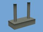 Fundament Pfeiler 2x 6m Fundament Pfeiler 2x 6m