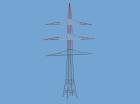 Abspannmast RW 73m 44m 3Tr