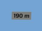 Orientierungszeichen 190m